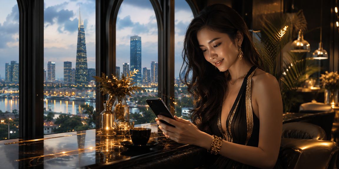 Người dùng tại quán cà phê TP Hồ Chí Minh xem tỷ lệ thể thao trên di động
