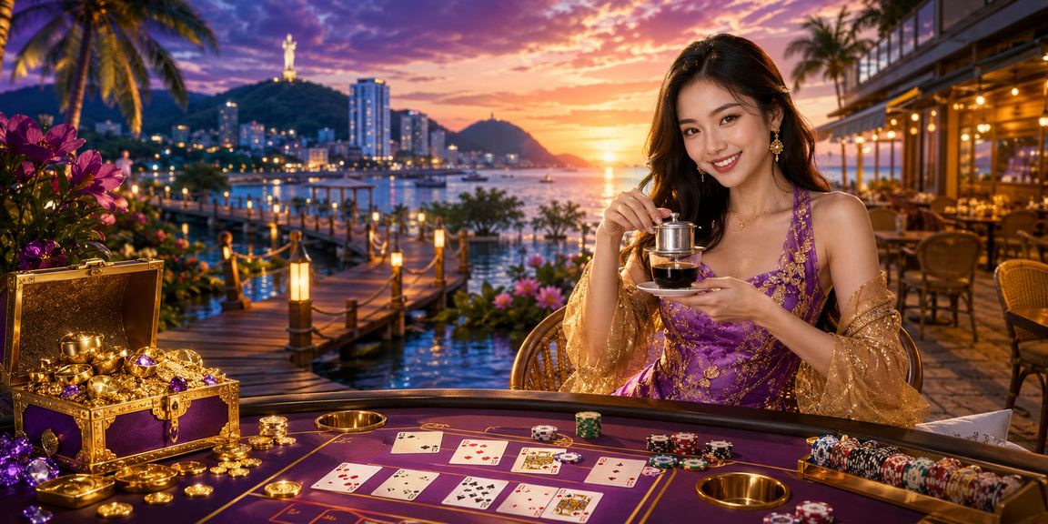 Người chơi tại Vũng Tàu xem baccarat trong quán cà phê và kiểm tra điều kiện